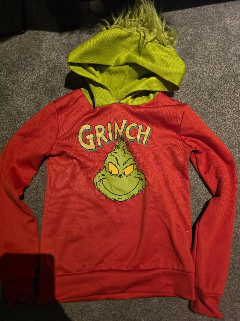 Grinch Red & Green Kids' Hoodie Top